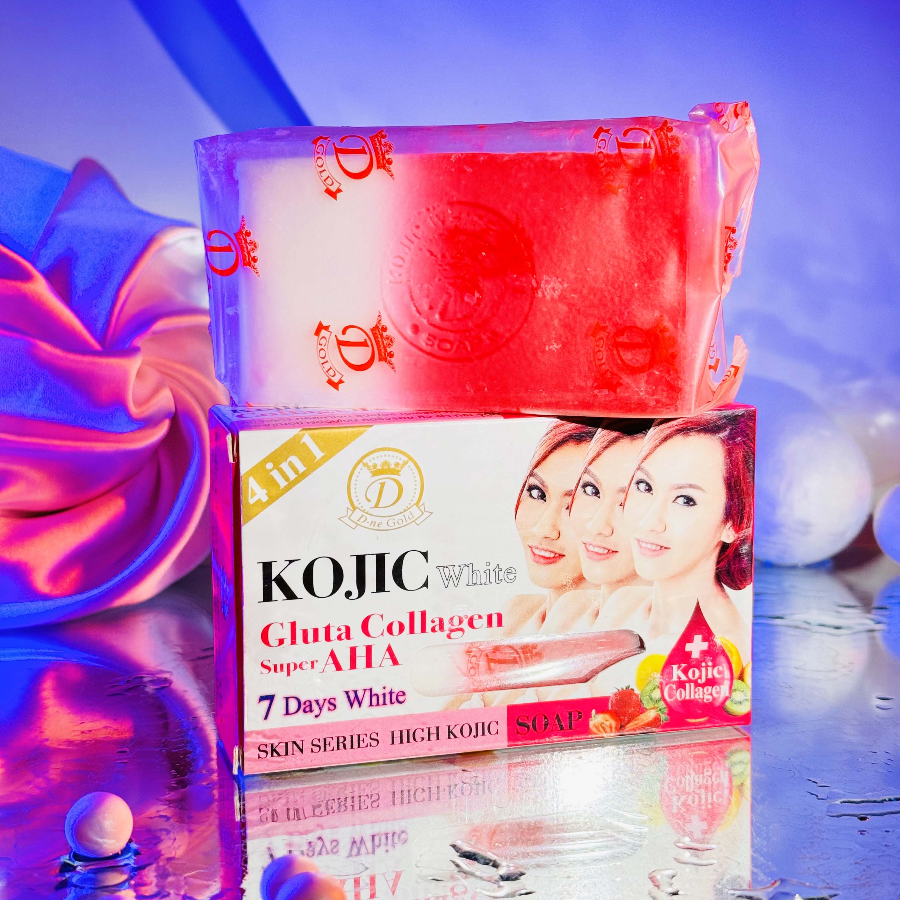 Kojic White Gluta Collagen Super AHA Soap